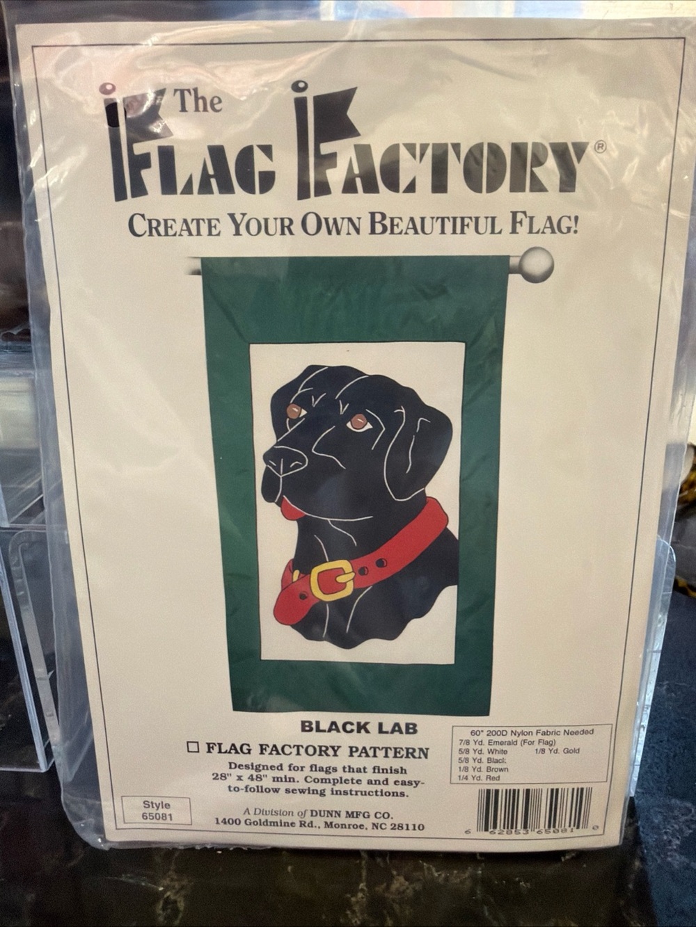 The Flag Factory Black Lab Flag Factory Pattern Style 65081 Sealed